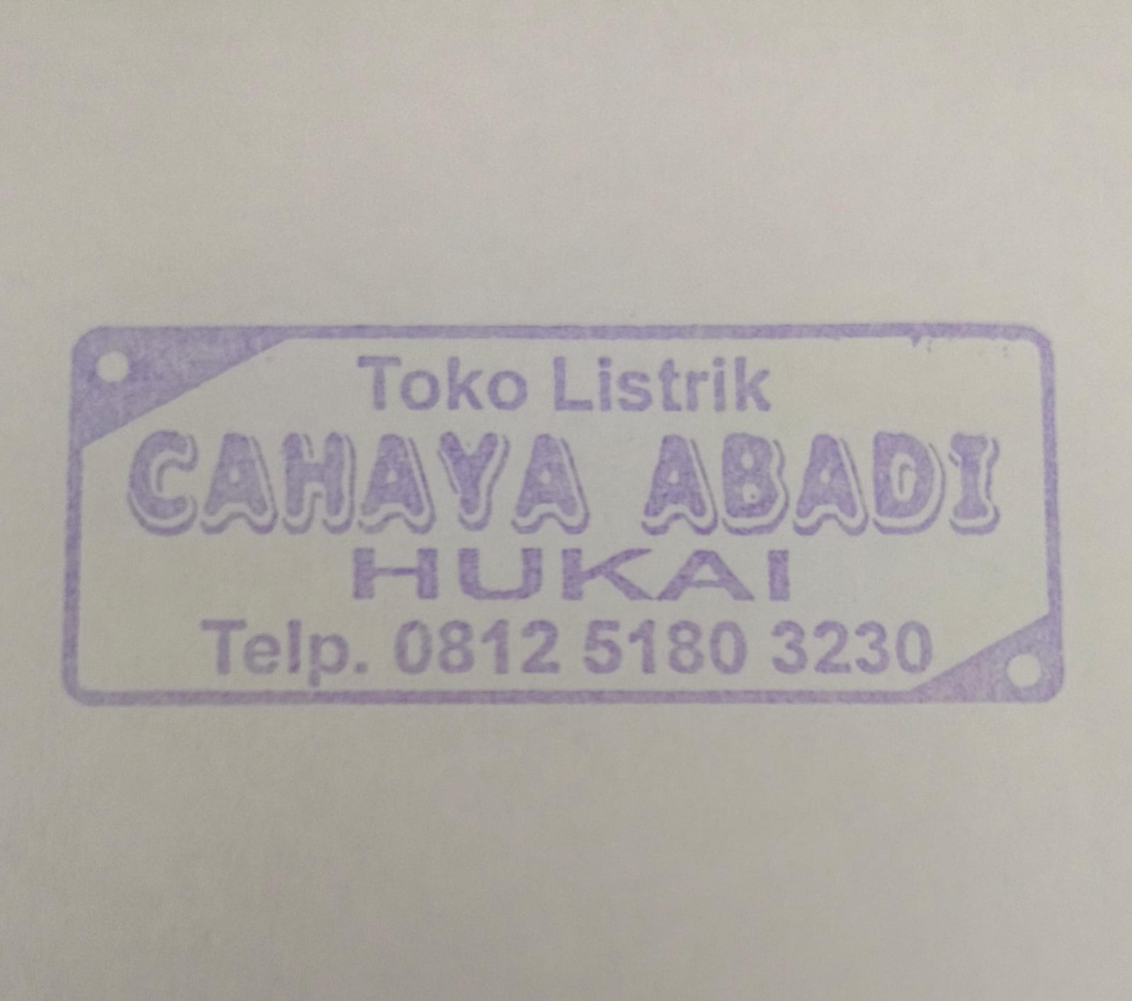 Toko Listrik Cahaya Abadi