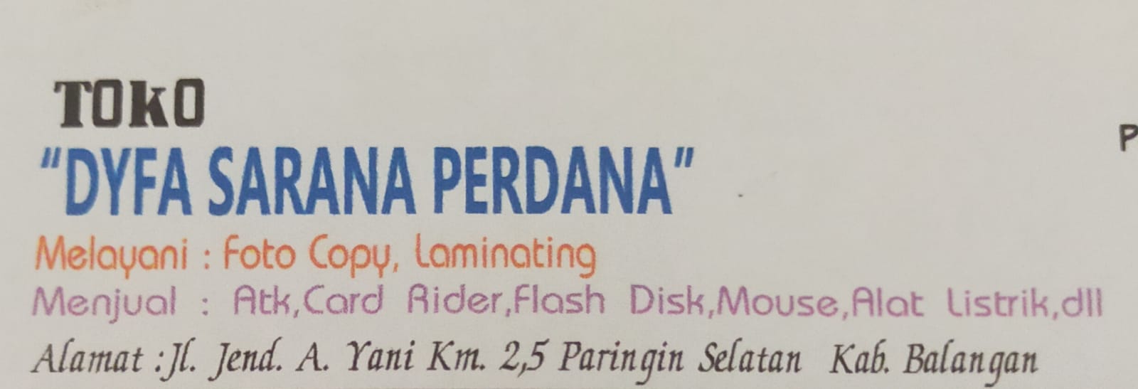 DYFA SARANA PERDANA