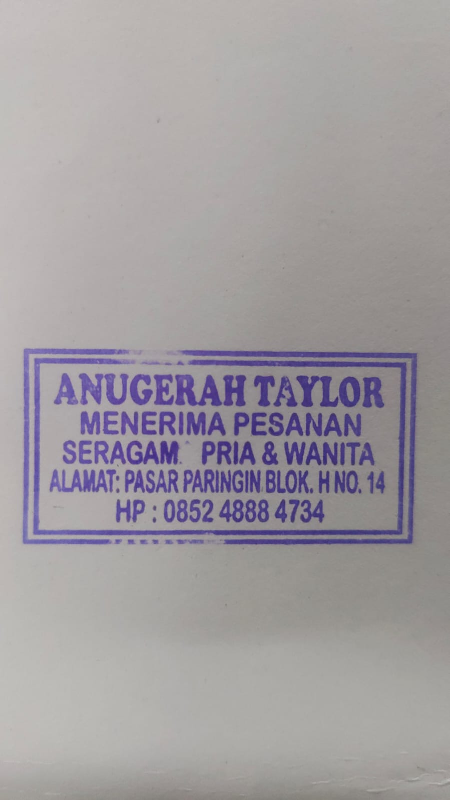 ANUGRAH TAILOR