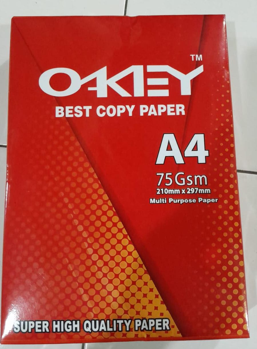 KERTAS A4 OKEY 75 GSM 1 RIM