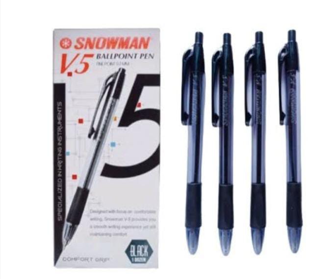 PULPEN HITAM SNOWMAN V-5