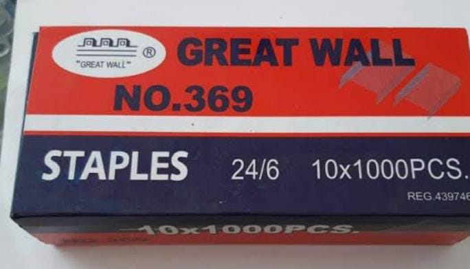 ISI STAPLES NO 24/6 GREAT WALL