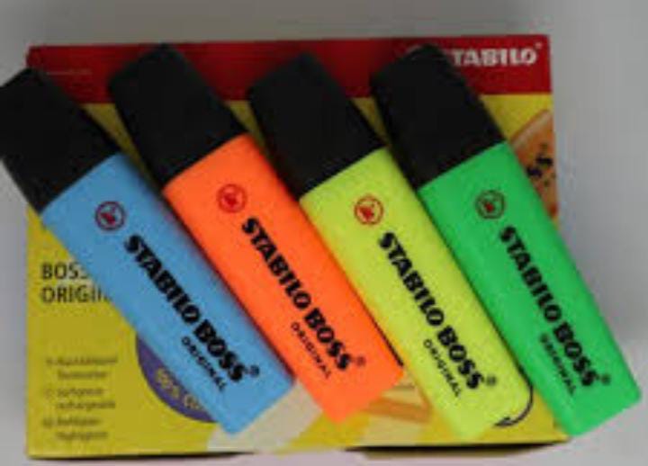 STABILO BOSS PINK,HIJAU,BIRU,KUNING,ORANGE