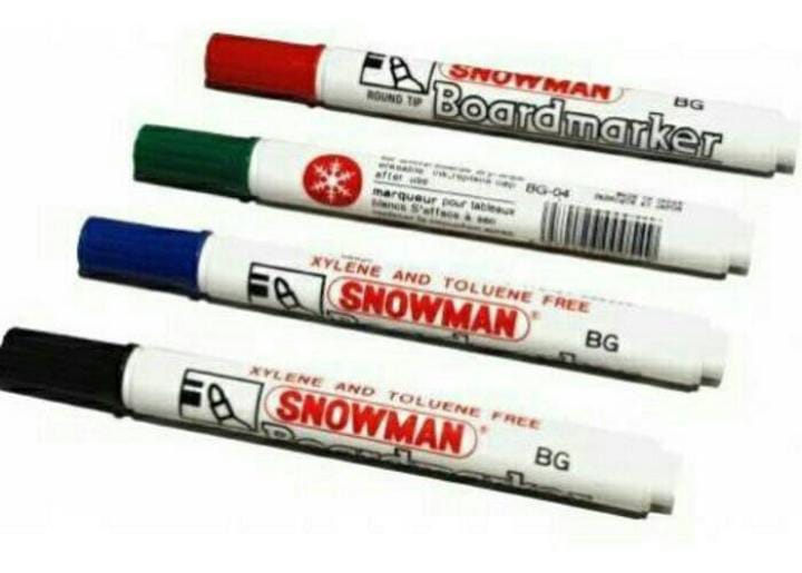 SPIDOL SNOWMAN BOARDMARKER HITAM