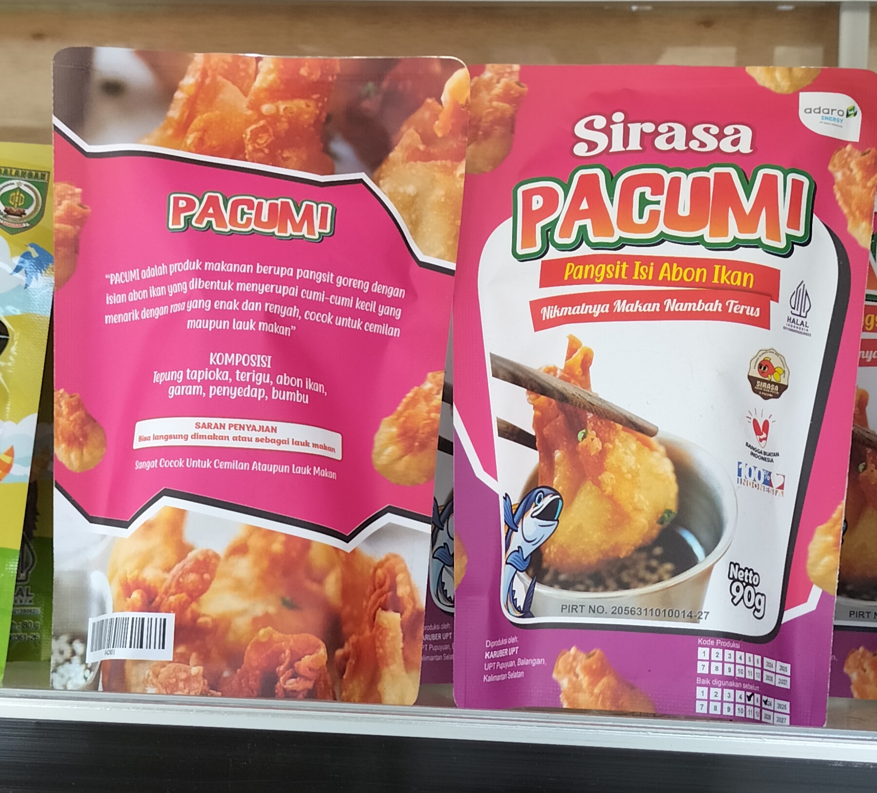 Pacumi / pangsit abon cumi