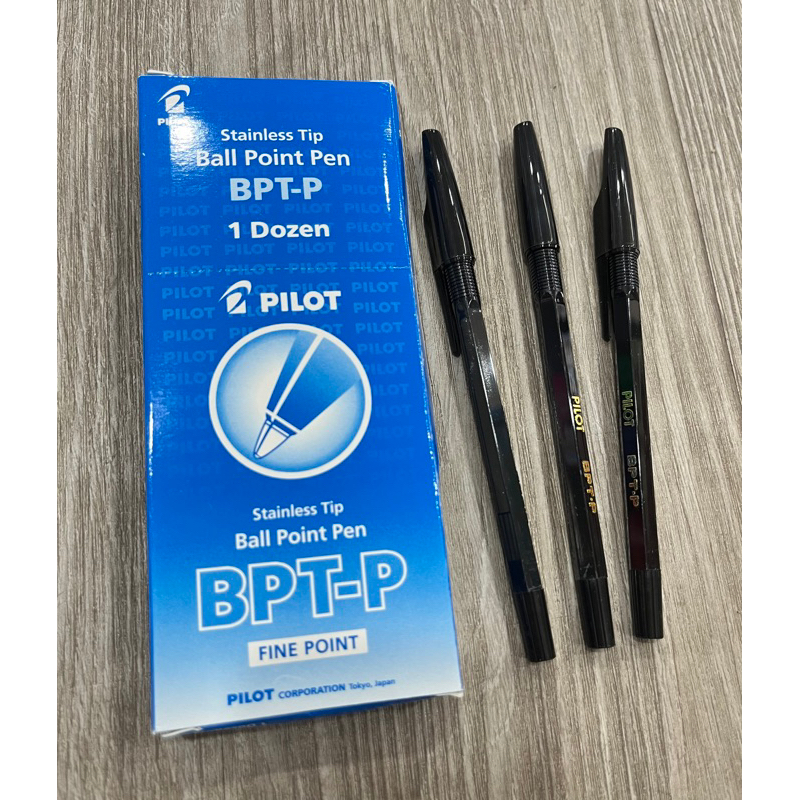 Pulpen Pilot BPT-P - 1 Lusin 12 pcs (Hitam, Merah & Biru)