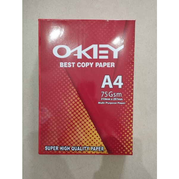 kertas OKEY A4 75gsm 1 Rim