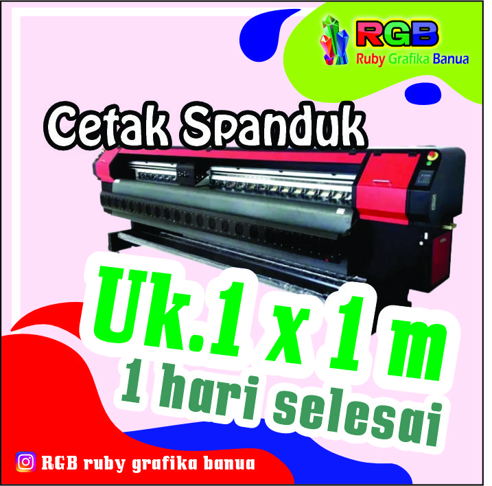 Cetak Spanduk Uk.1x1M