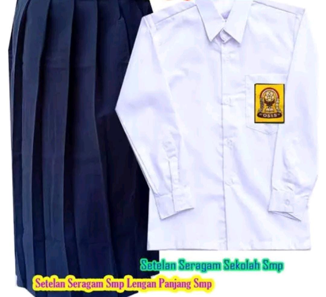 Seragam Sekolah SMP Putih Biru dan Pramuka Gratis Pasang Nama