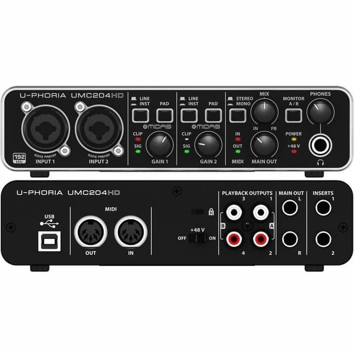 BEHRINGER Audio Interface UM22 UMC202HD UMC204HD Soundcard Recording