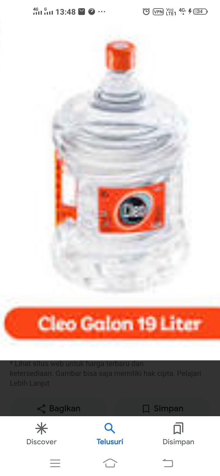 Air mineral galon cleo