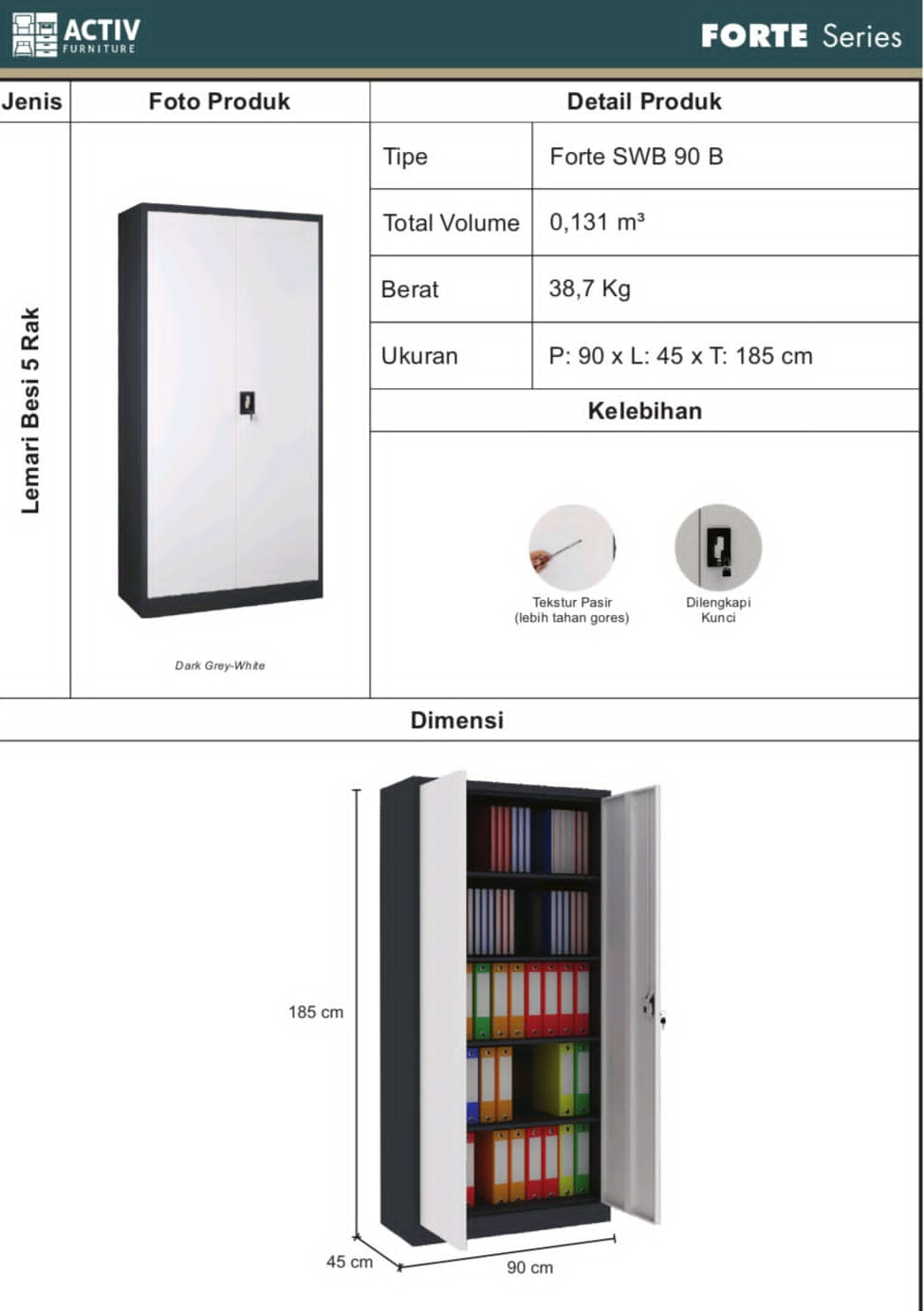 SIOPEN BALANGAN - TOKO BERKAH FURNITUR - LEMARI BESI 5 RAK