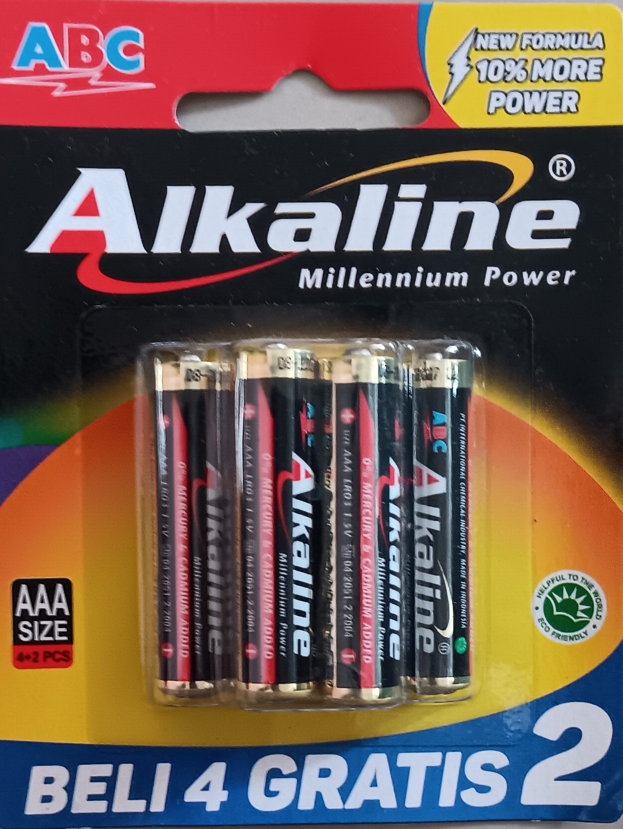 Baterai  Alkaline AAA isi 2