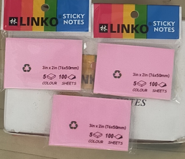 Stick note  linko tanggung 