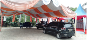 SEWA TENDA 12X6 DENGAN PLAPON