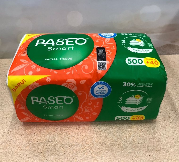 Tissue Paseo Smart 500+40 sheet 3 ply