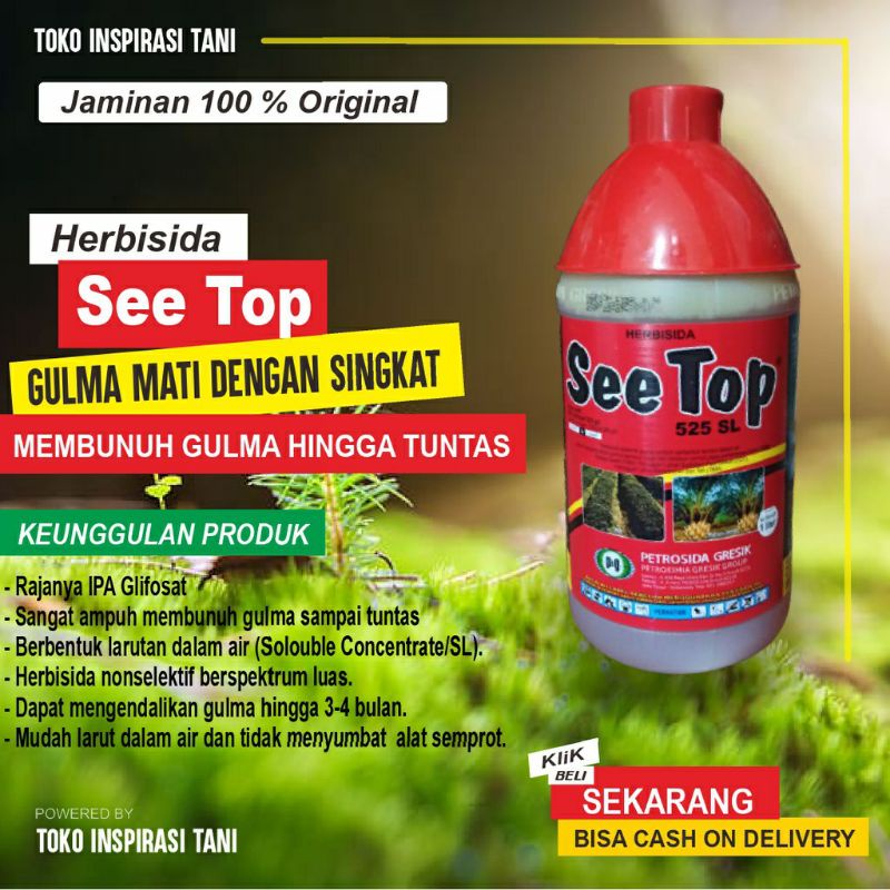 See top 1 liter herbisida glifosat 525sl see top