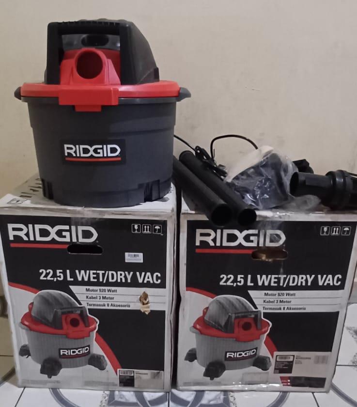 RIDGID VACUUM CLEANER 22.5 LITRE / 6 GALLON VAC WET/DRY WD 0655 ND VACUM CLEANERS