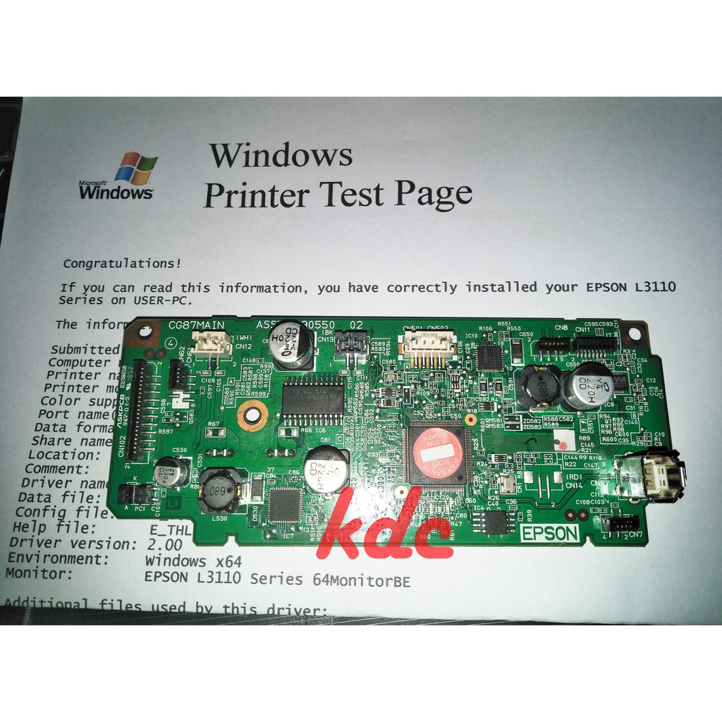 GANTI MAIN BOARD PRINTER EPSON SERI L