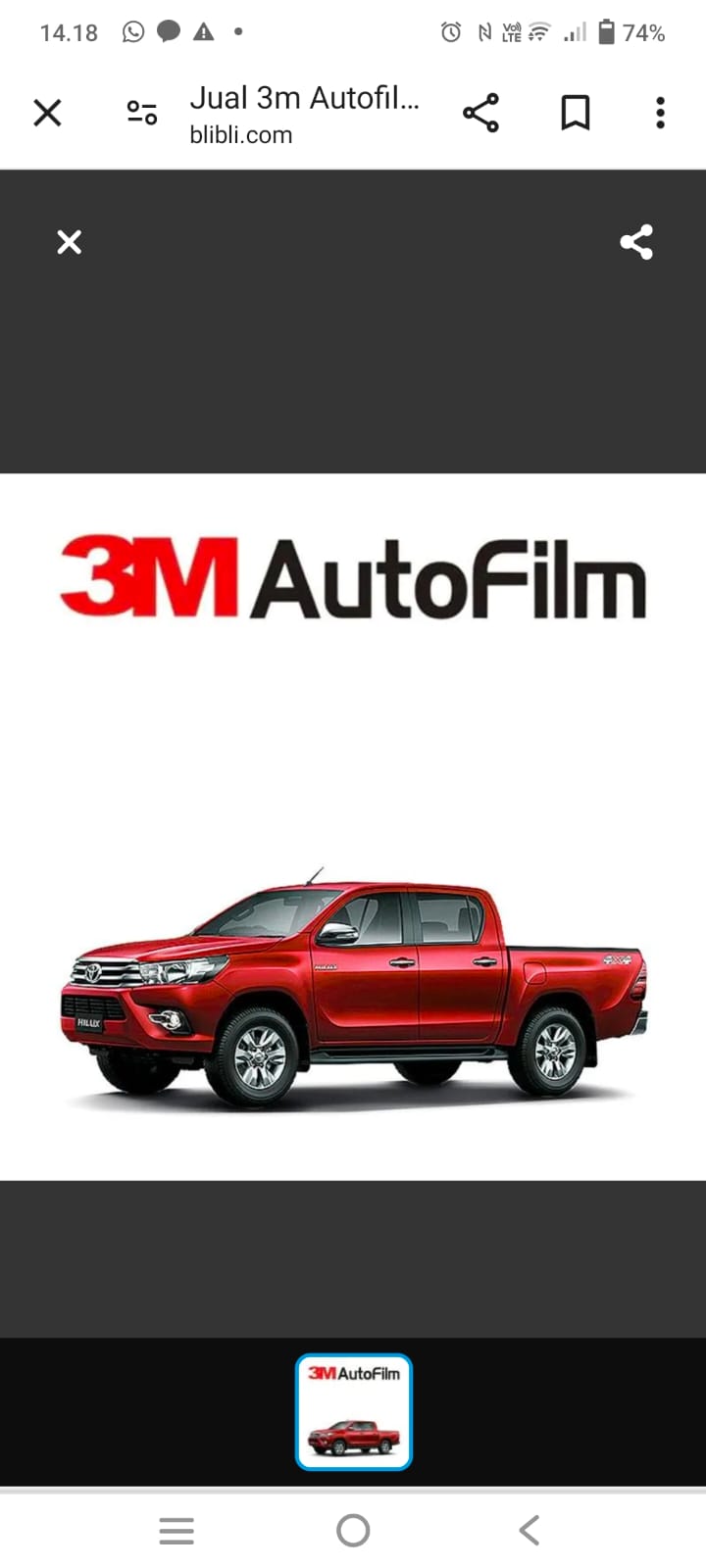 Kaca Flim 3M auto