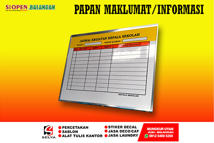 PAPAN MAKLUMAT / PAPAN INFORMASI