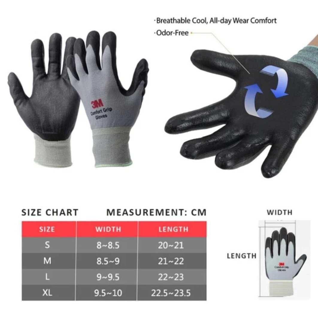 Sarung Tangan 3M Comfort Grip Gloves