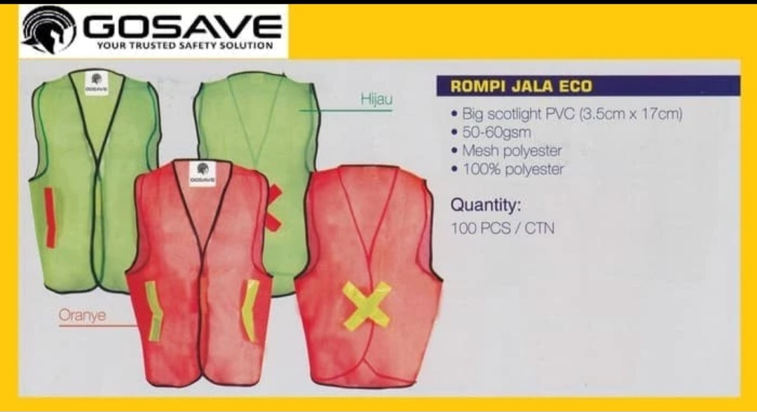 Rompi Proyek/Safety Jaring merk Gosave