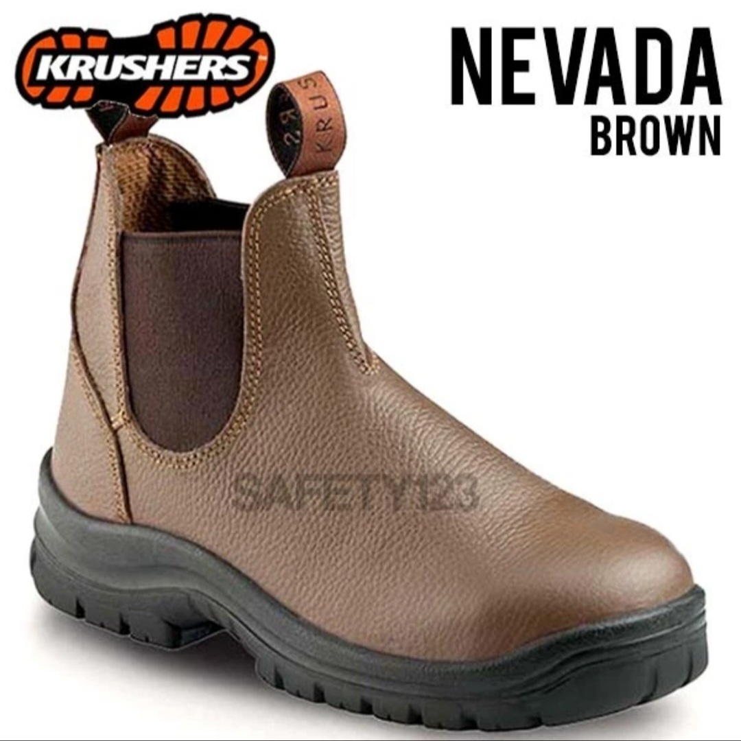 Sepatu Safety Krushers Nevada Coklat 