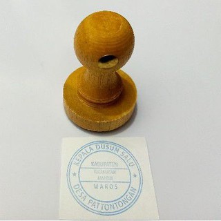 stempel kayu bulat