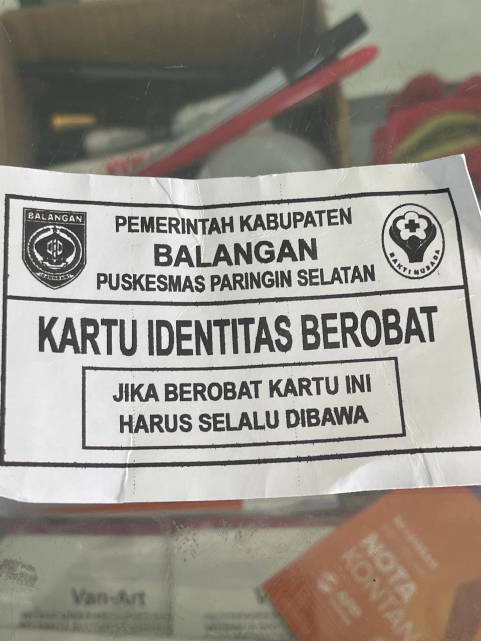 kartu berobat