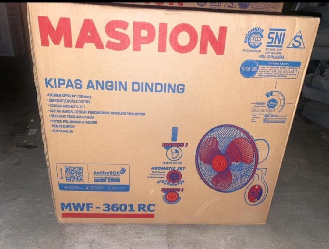 Maspion Kipas angin dinding Mwf 360rc