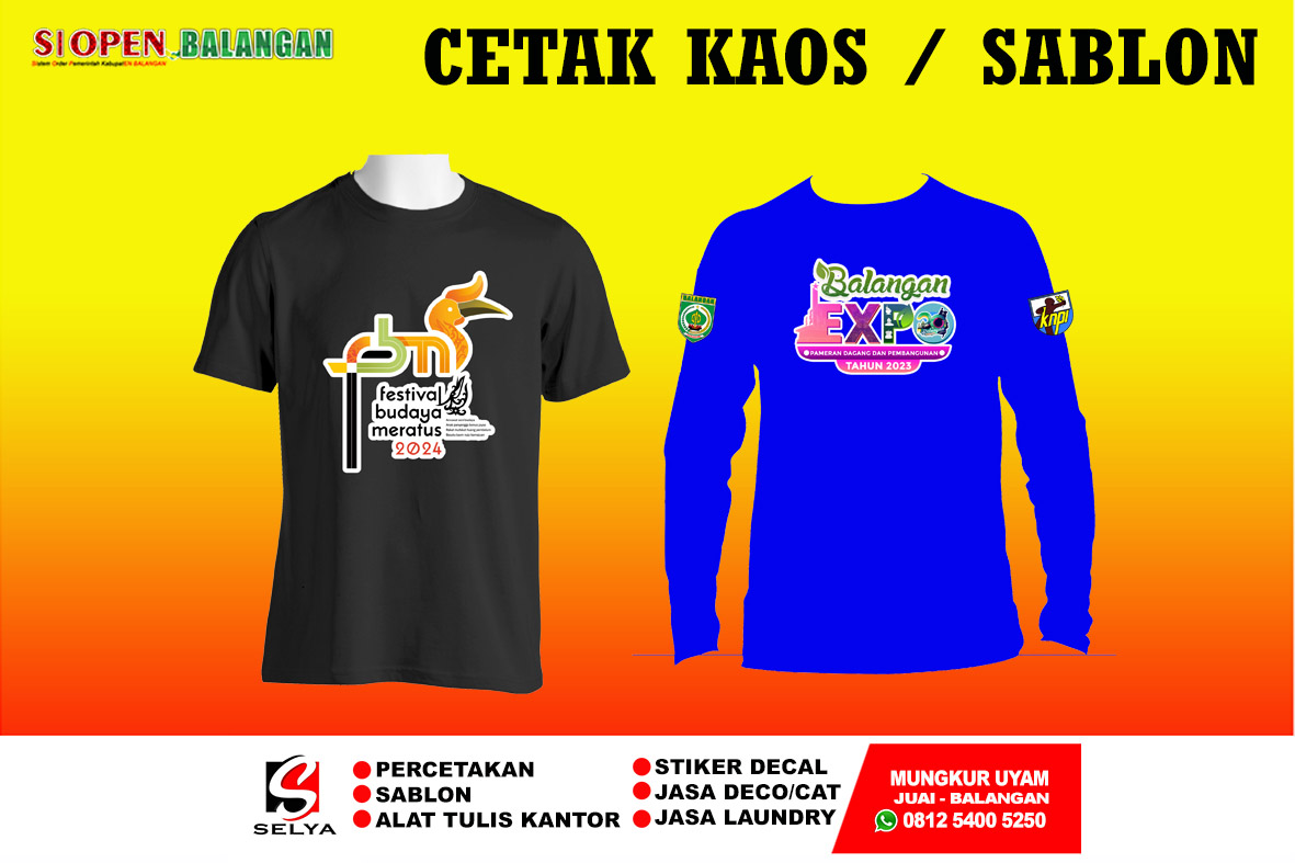KAOS SABLON KAOS OBLONG