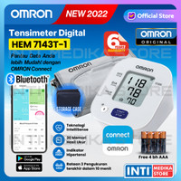 OMRON - Tensimeter Digital 7120 7142T1 Connect Bluetooth | Tensi Darah - 7142T Bluetooth