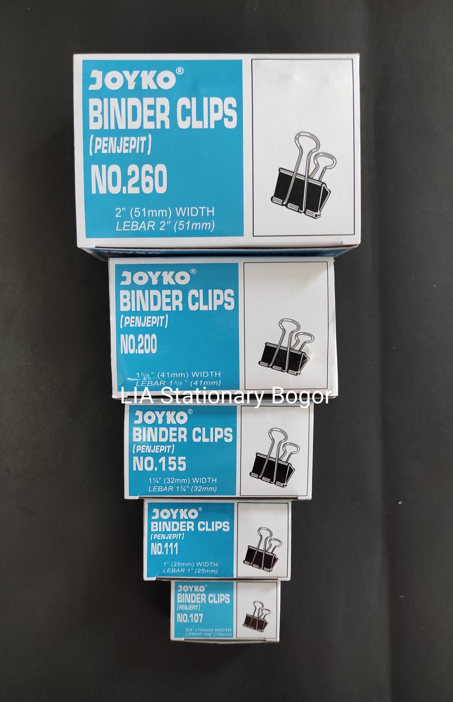 Binder Clip Hitam 300 - 51 mm Max 300 Lbr