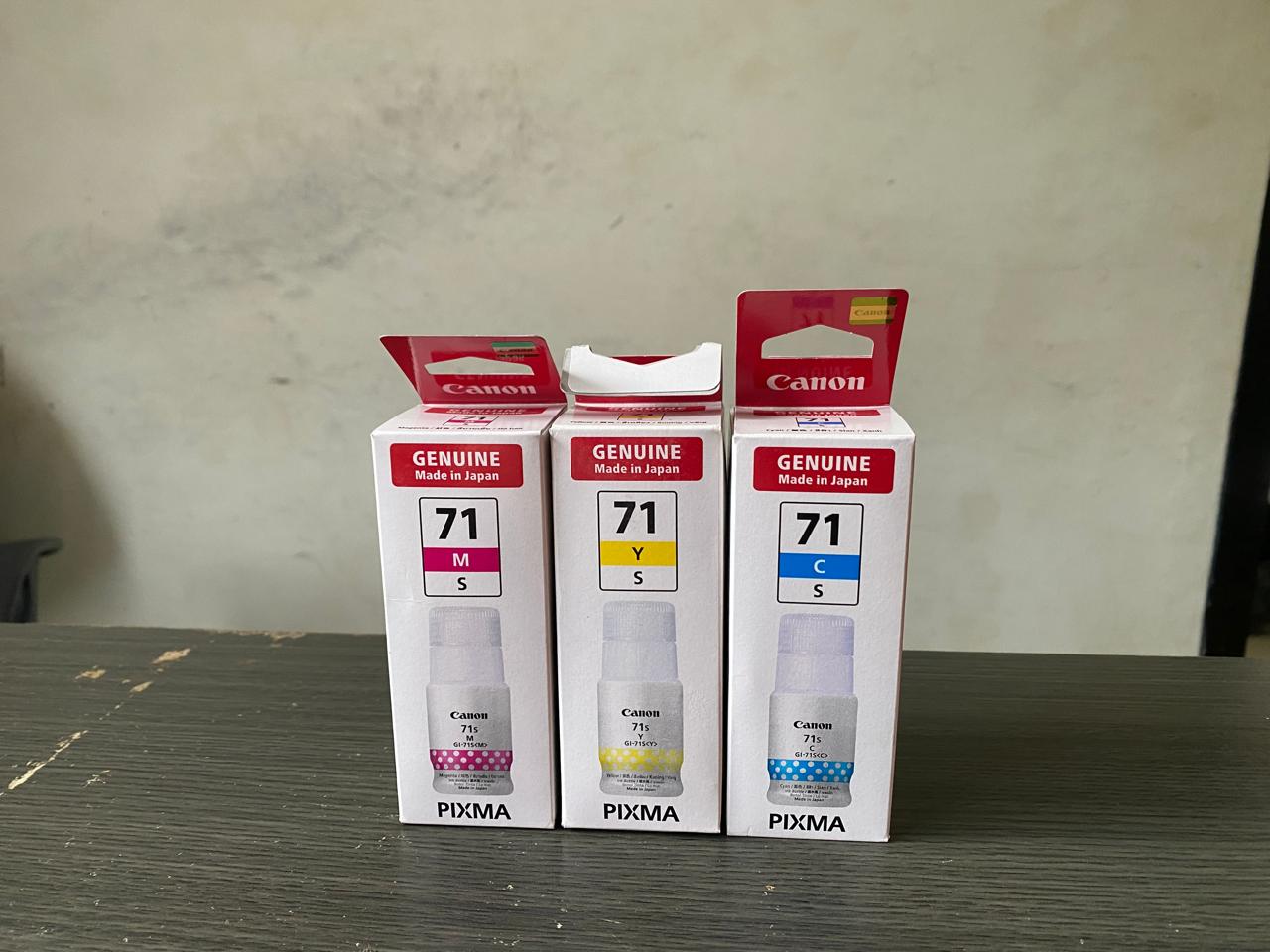 Tinta canon 71 s small original-warna