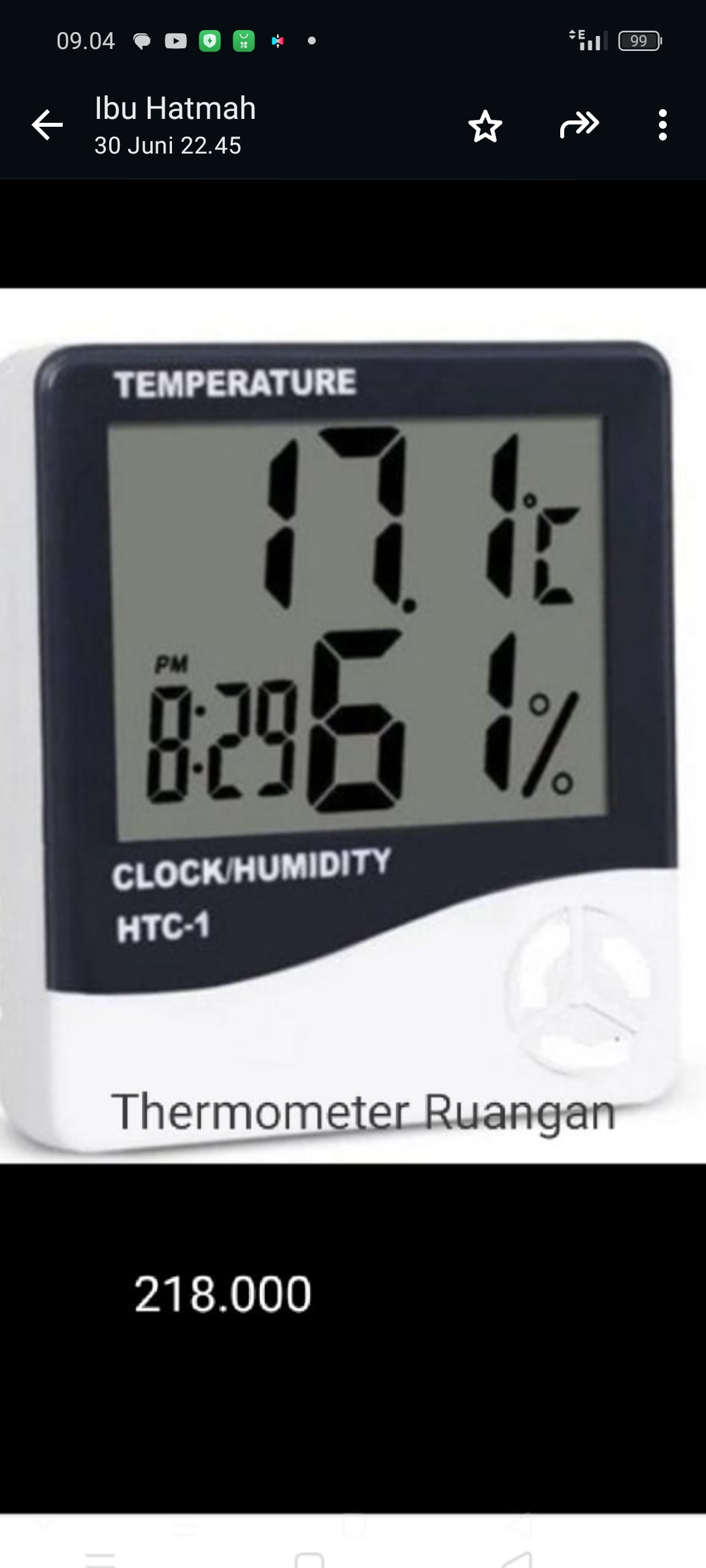 Termometer ruangan