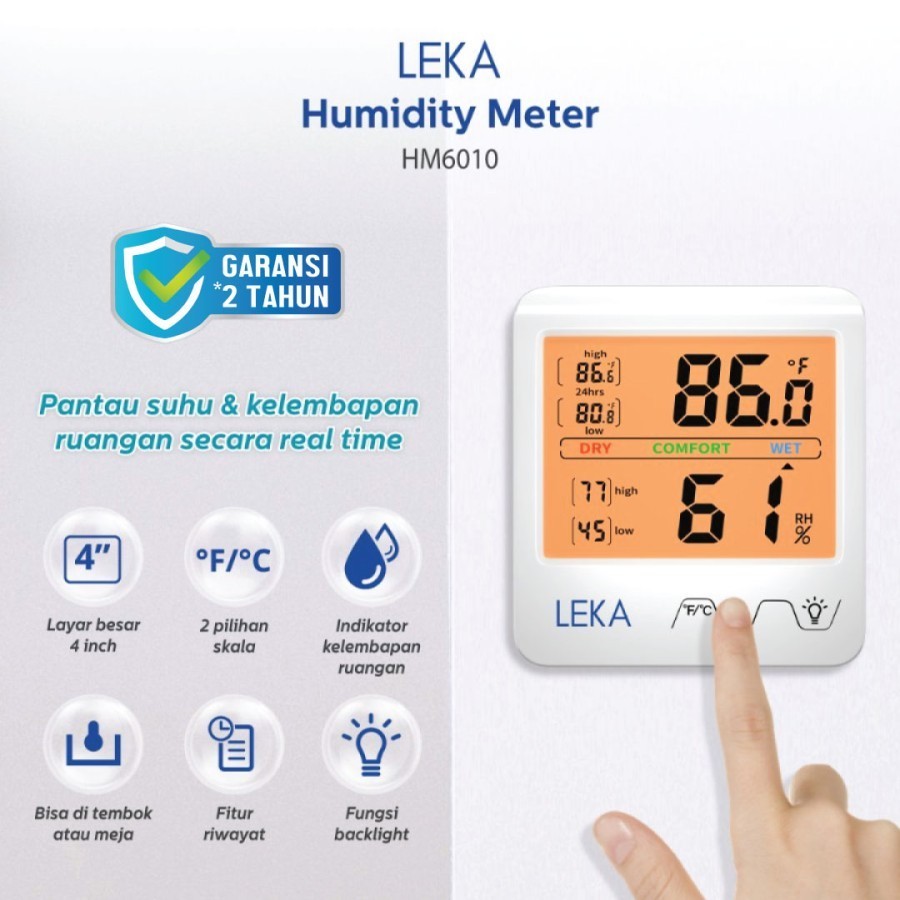 Humidity Meter - Hygrometer Thermometer Ukur Lembab Ruangan