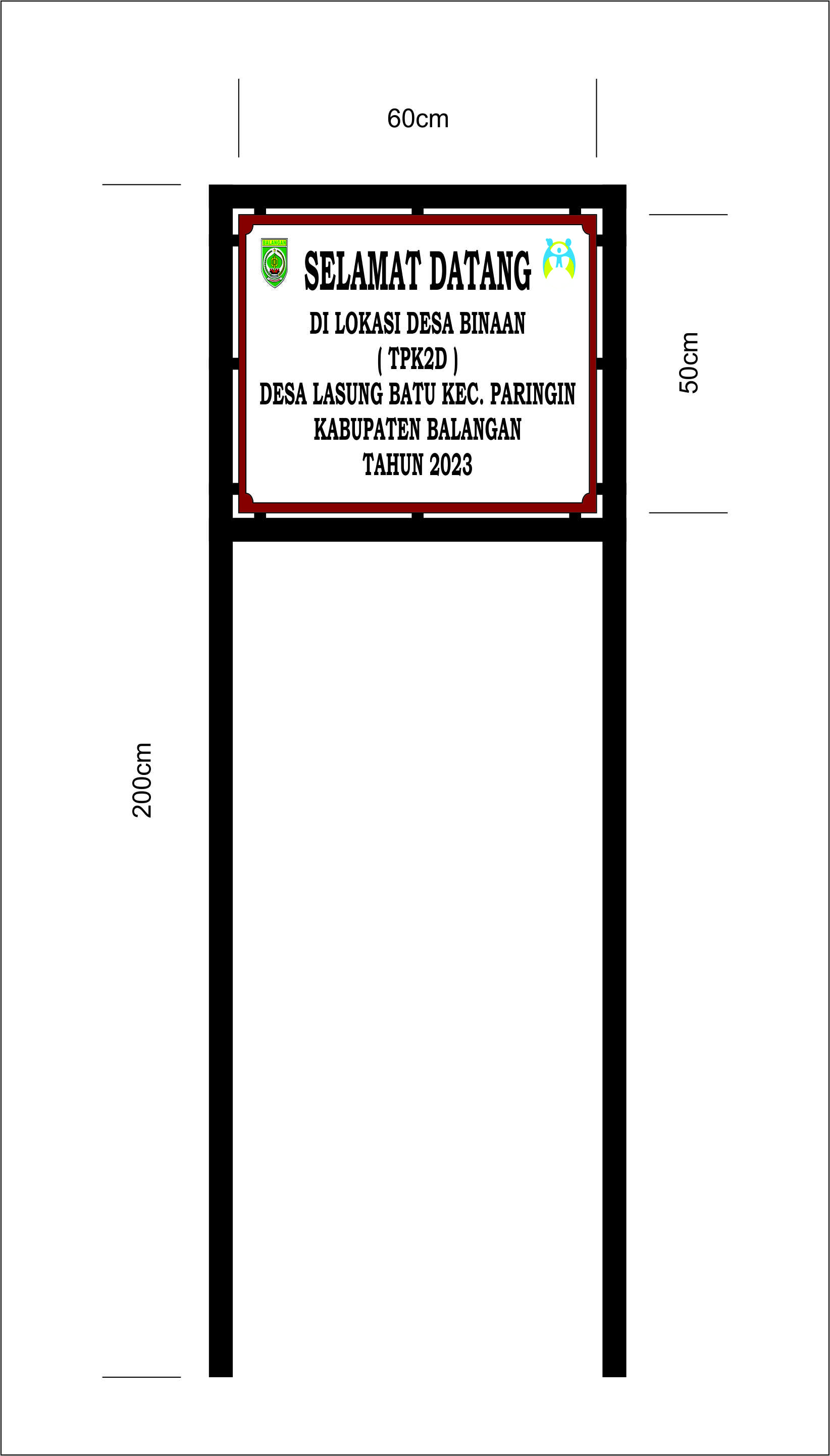 Papan Nama, Tempat/Kantor/Sekolah dll Kecil