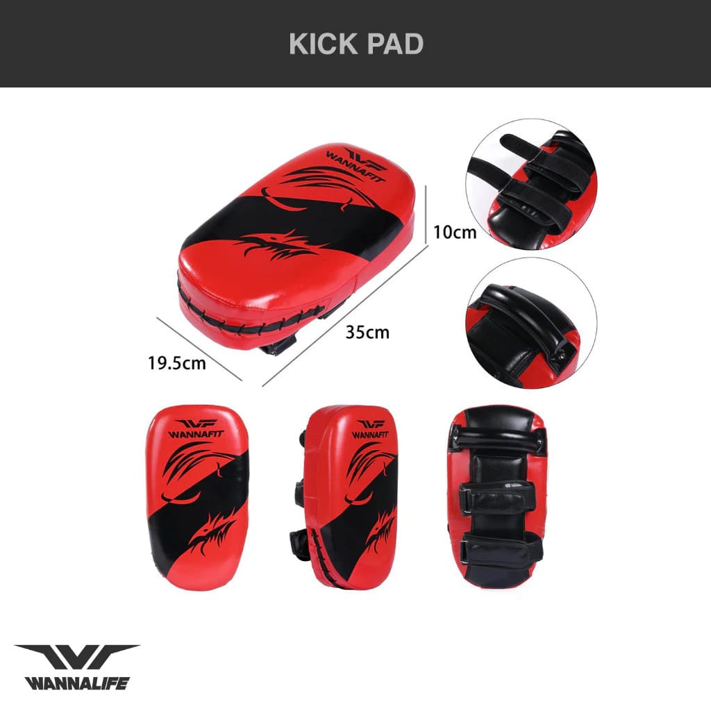 Kick Pad Wannafit Bantalan Latihan Tinju Persegi panjang target MMA Muay Thai