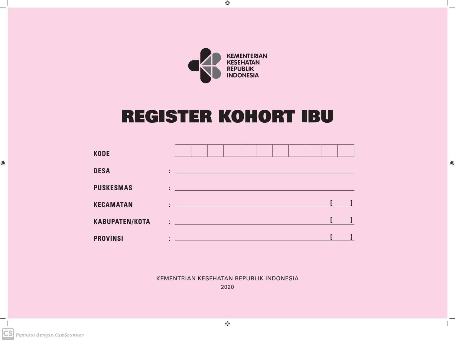 Buku Register Kohort Ibu