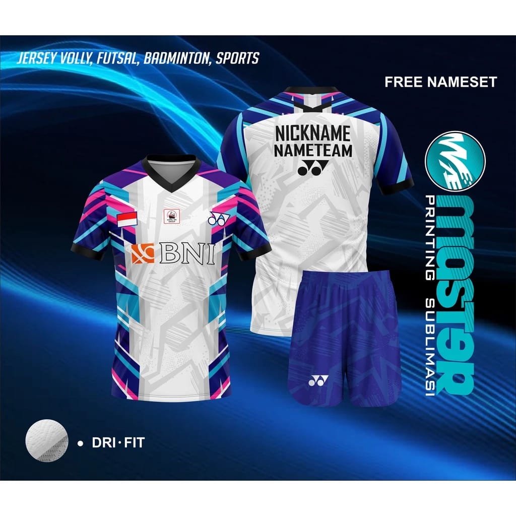 Jersey Badminton Custom Tenis meja volly futsal  Setelan