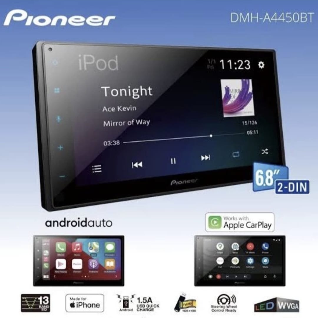 Head Unit Android dan Apple Carplay 7 Inch