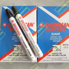 SPIDOL SNOWMAN PERMANEN HITAM