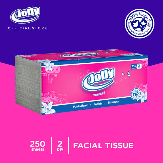 JOLLY Facial Tissue 250 Sheet 2 Ply