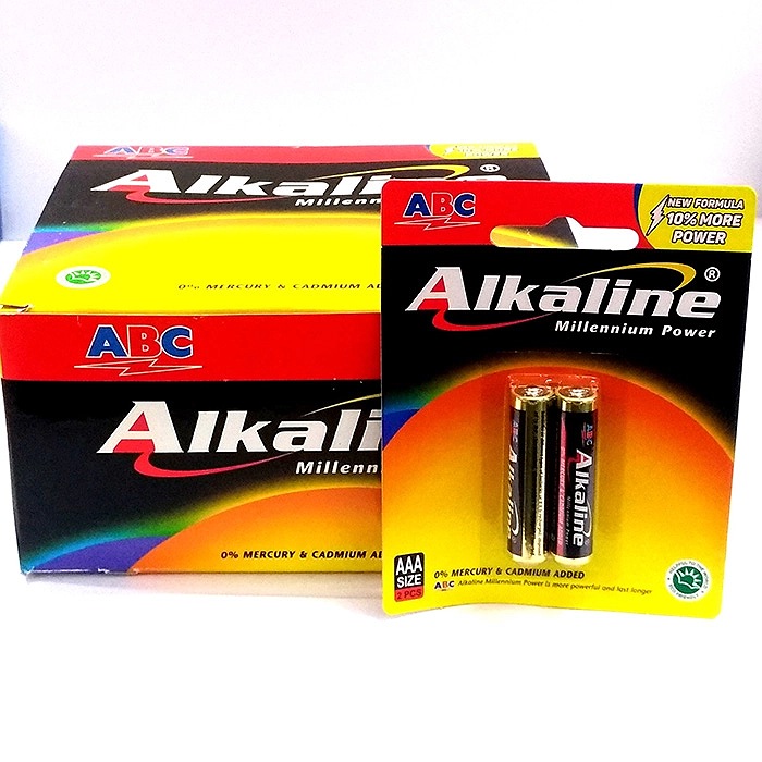 Baterai ABC Alkaline AAA LR03 1 set isi 2 pcs