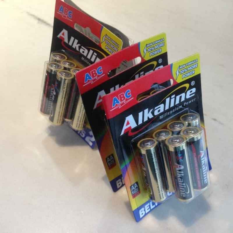 Alkaline LR6 AA Baterai Alkaline AA Isi 2 ABC Alkaline Ukuran AA 2