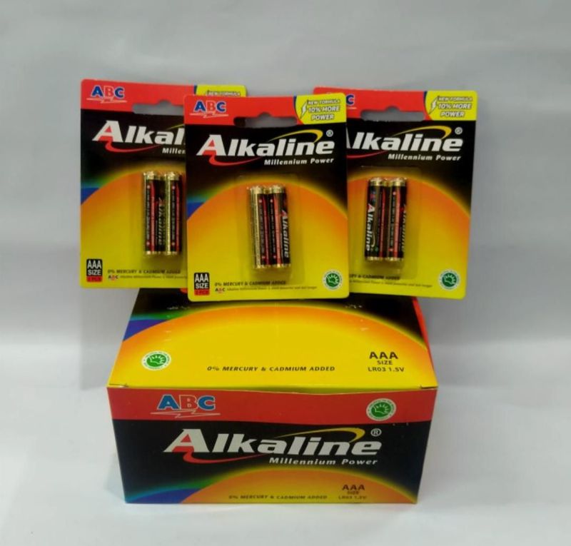 Baterai ABC Alkaline AAA LR03 1 set isi 2 pcs