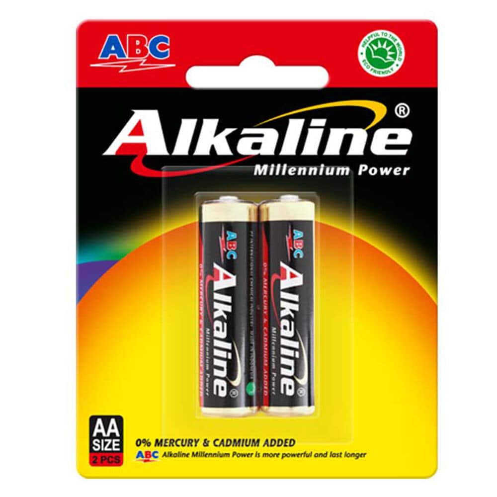 Alkaline LR6 AA Baterai Alkaline AA Isi 2 ABC Alkaline Ukuran AA 2