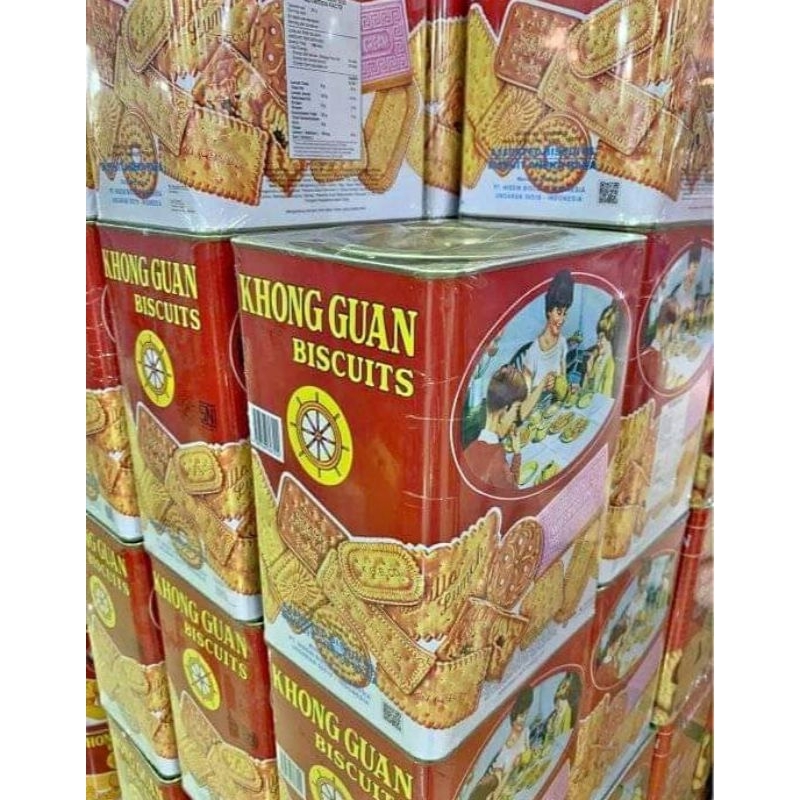 Biskuit Khong Guan Besar / Khong Guan 1600 gr / Khong Guan Segi/ Khong Guan Kaleng