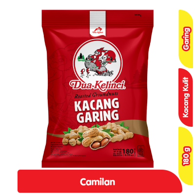 Dua Kelinci Kacang Kulit Garing 180 g